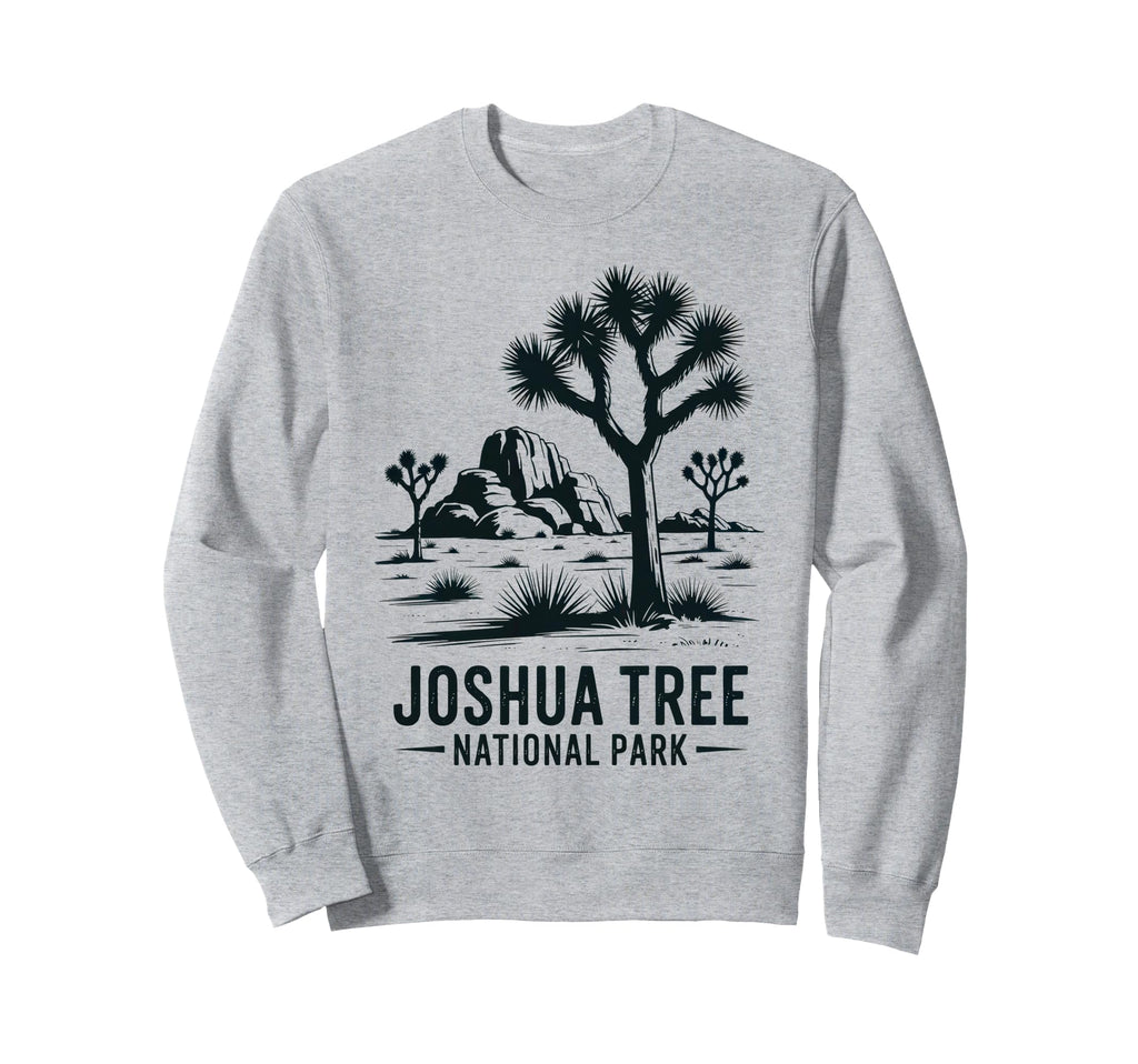 Joshua Tree National Park Hiking Sweatshirt - Minimalist Print for Adults - T-Shirt, Sweatshirt, Hoodie