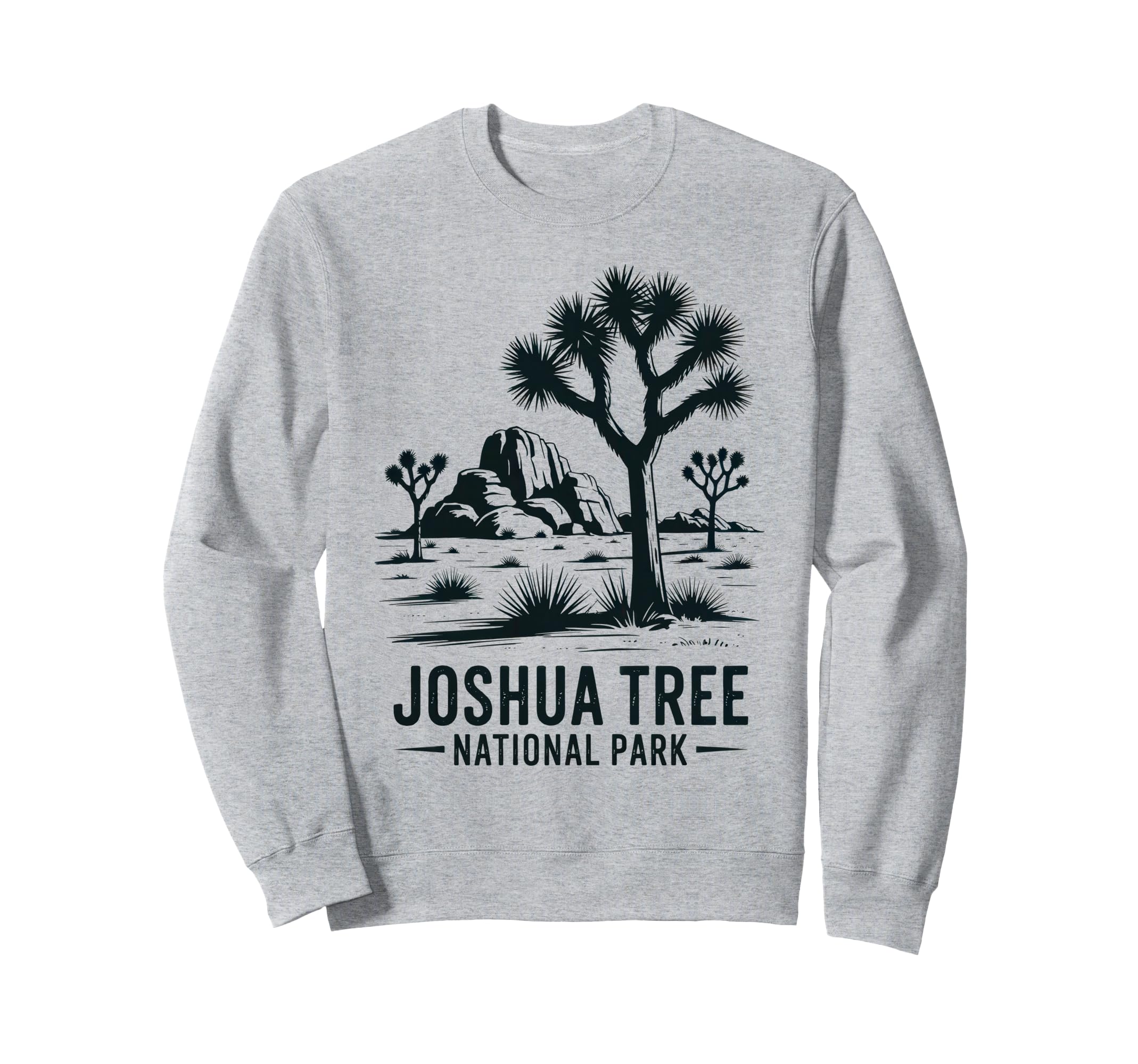 Joshua Tree National Park Hiking Sweatshirt - Minimalist Print for Adults - T-Shirt, Sweatshirt, Hoodie