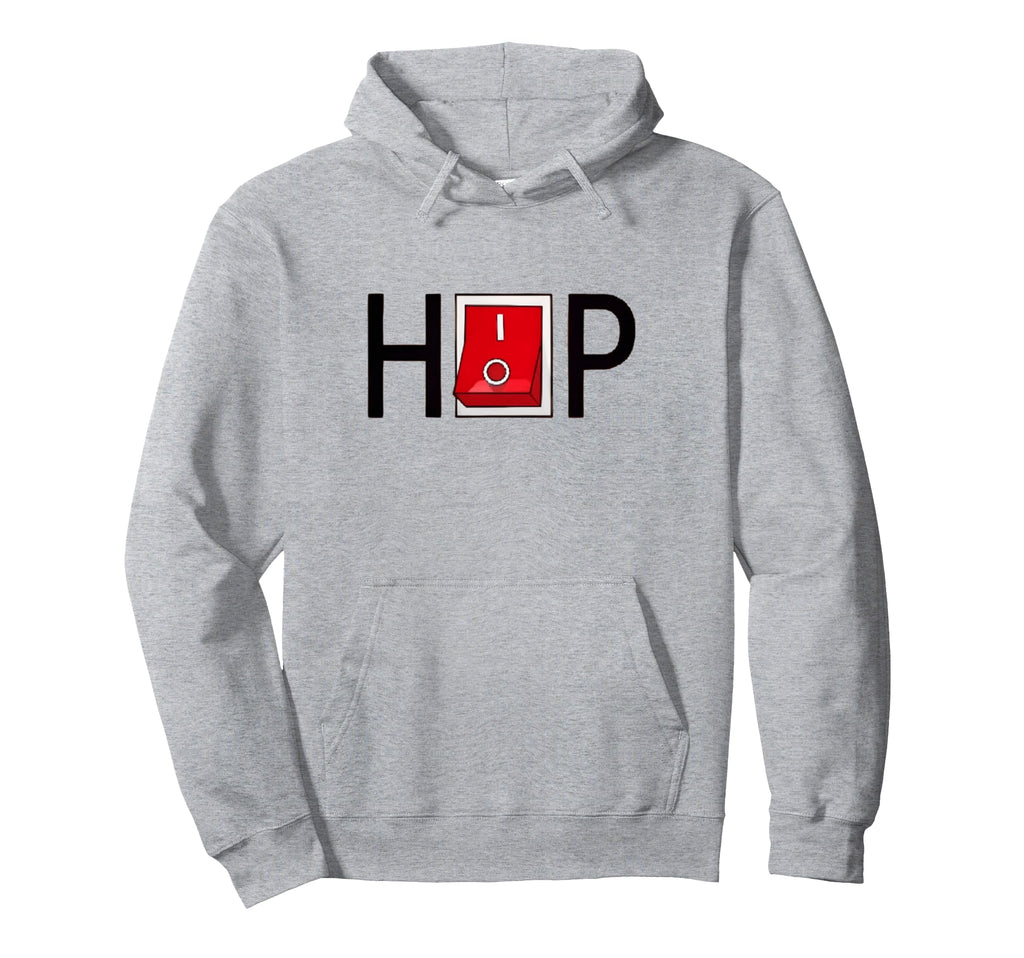 Raised Old School Hip Hop Off Button Hoodie - Unique Graphic Men Women - T-Shirt, Sweatshirt, Hoodie
