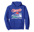 Olympic National Park 80S Mountains Hoodie - Novelty Apparel for Adults - T-Shirt, Sweatshirt, Hoodie
