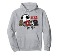 Soccer Mom 21 Custom Number Mothers Day Hoodie - Streetwear Style Unisex - T-Shirt, Sweatshirt, Hoodie