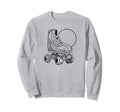 Minimalist Roller Skate Sun Sweatshirt - Streetwear Style for Adults - T-Shirt, Sweatshirt, Hoodie