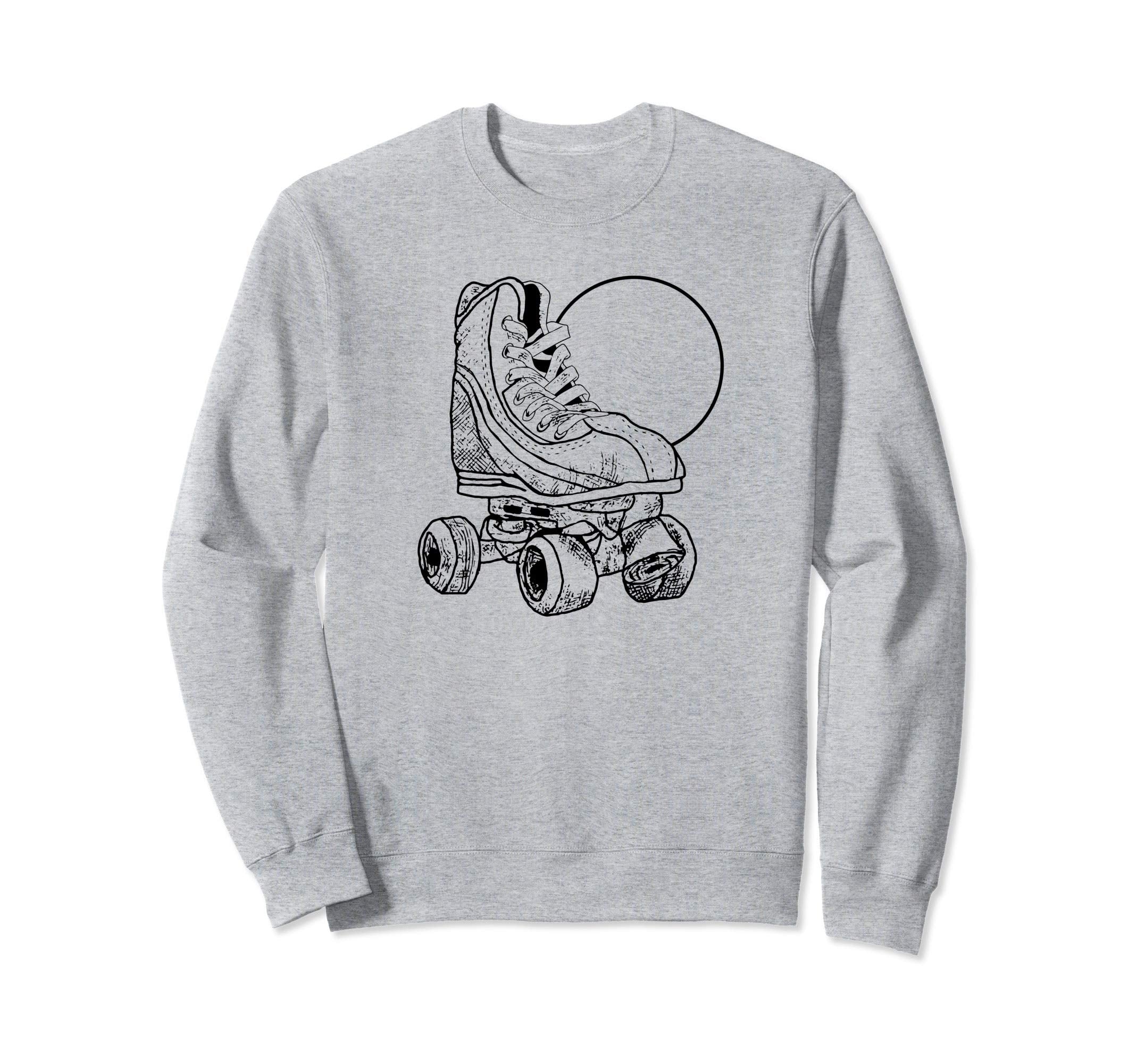 Minimalist Roller Skate Sun Sweatshirt - Streetwear Style for Adults - T-Shirt, Sweatshirt, Hoodie