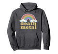 Death Metal Rainbow Funny Love Music Hoodie - Custom Art Print for Adults - T-Shirt, Sweatshirt, Hoodie
