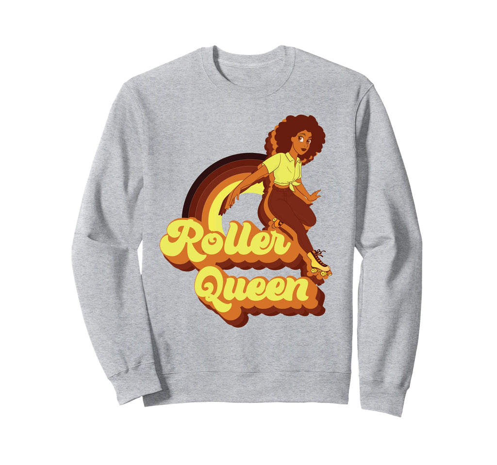 Roller Skating Skate 1970S Afro Sweatshirt - Casual Everyday Wear Unisex - T-Shirt, Sweatshirt, Hoodie