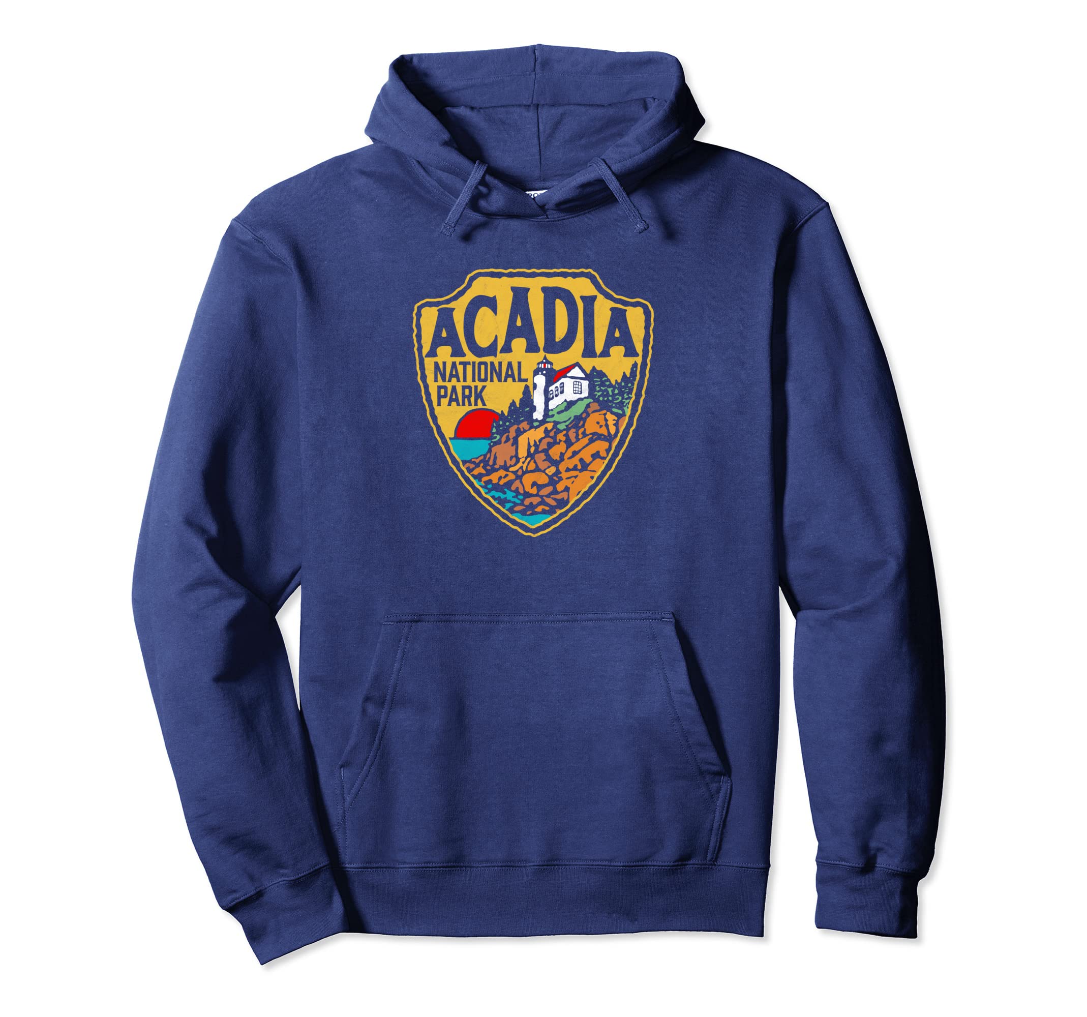 Acadia National Park Maine Lighthouse Hoodie - Aesthetic Graphic Men Women - T-Shirt, Sweatshirt, Hoodie