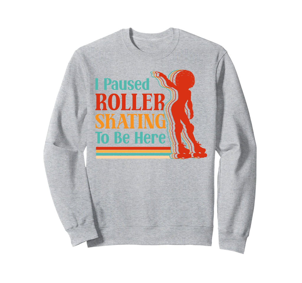 Roller Skating Skate 1970S Black Sweatshirt - Fun Novelty Design Men Women - T-Shirt, Sweatshirt, Hoodie