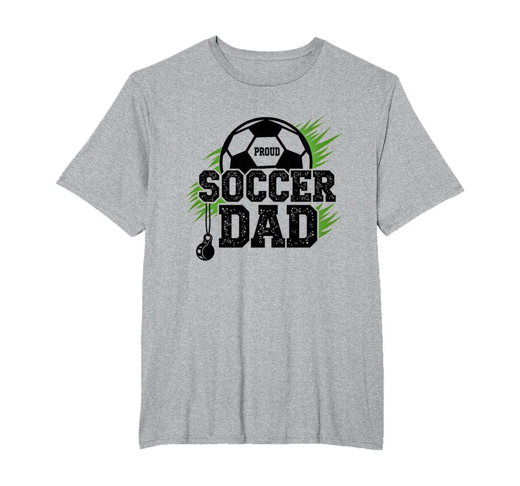 Proud Soccer Dad Whistle Sports Fan T-Shirt - Custom Art Print Unisex - T-Shirt, Sweatshirt, Hoodie