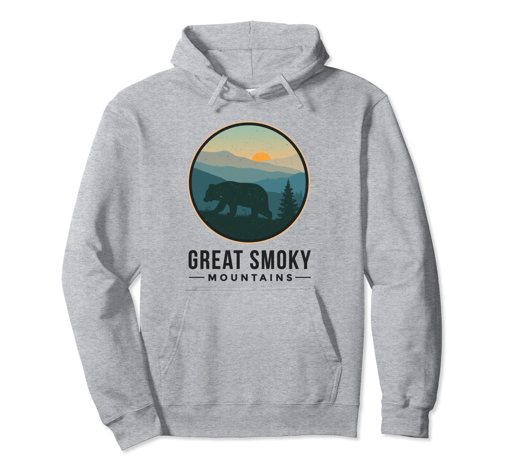 Great Smoky Mountains National Park Bear Hoodie - Trendy Graphic Men Women - T-Shirt, Sweatshirt, Hoodie