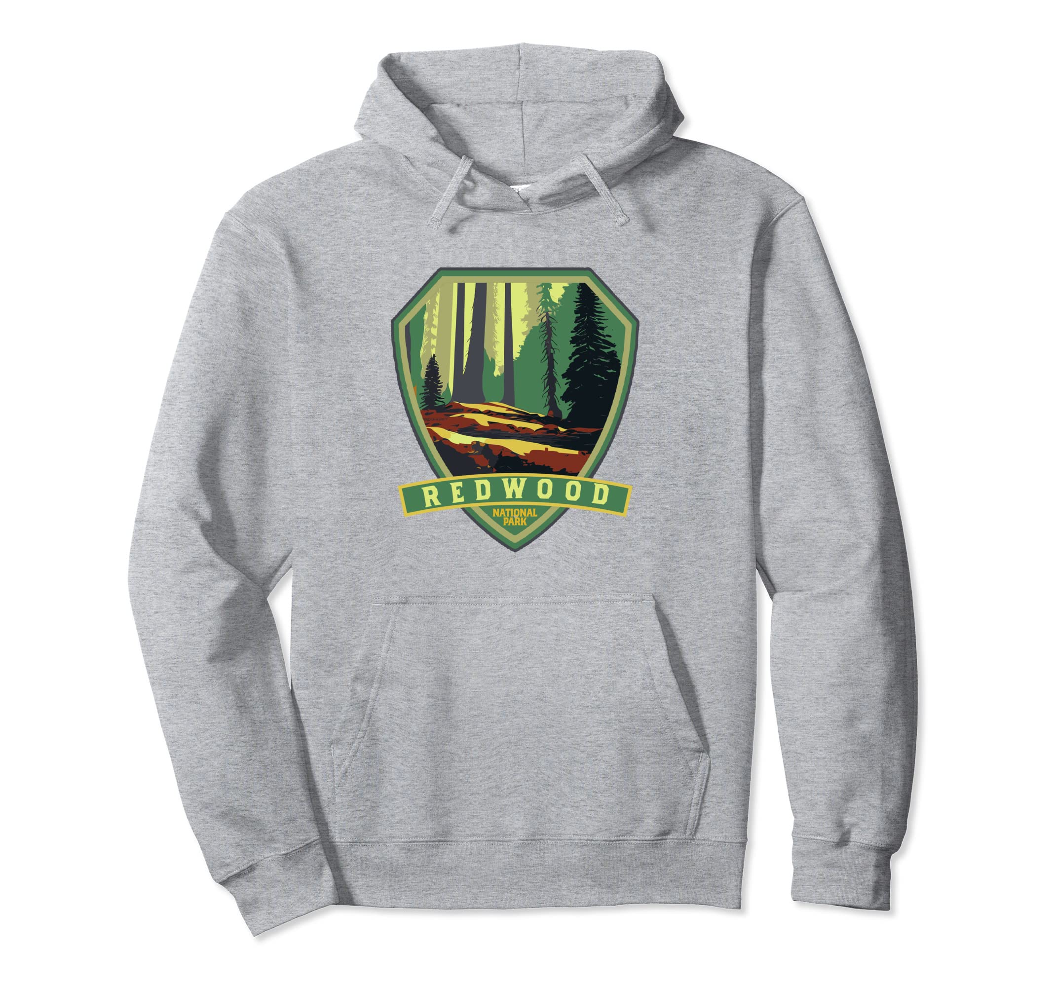 Redwood National Park Wpa Badge Hoodie - Custom Art Print Men Women - T-Shirt, Sweatshirt, Hoodie