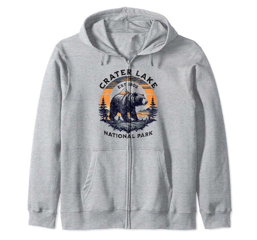 Crater Lake National Park Oregon Sweatshirt - Minimalist Print for Adults - T-Shirt, Sweatshirt, Hoodie