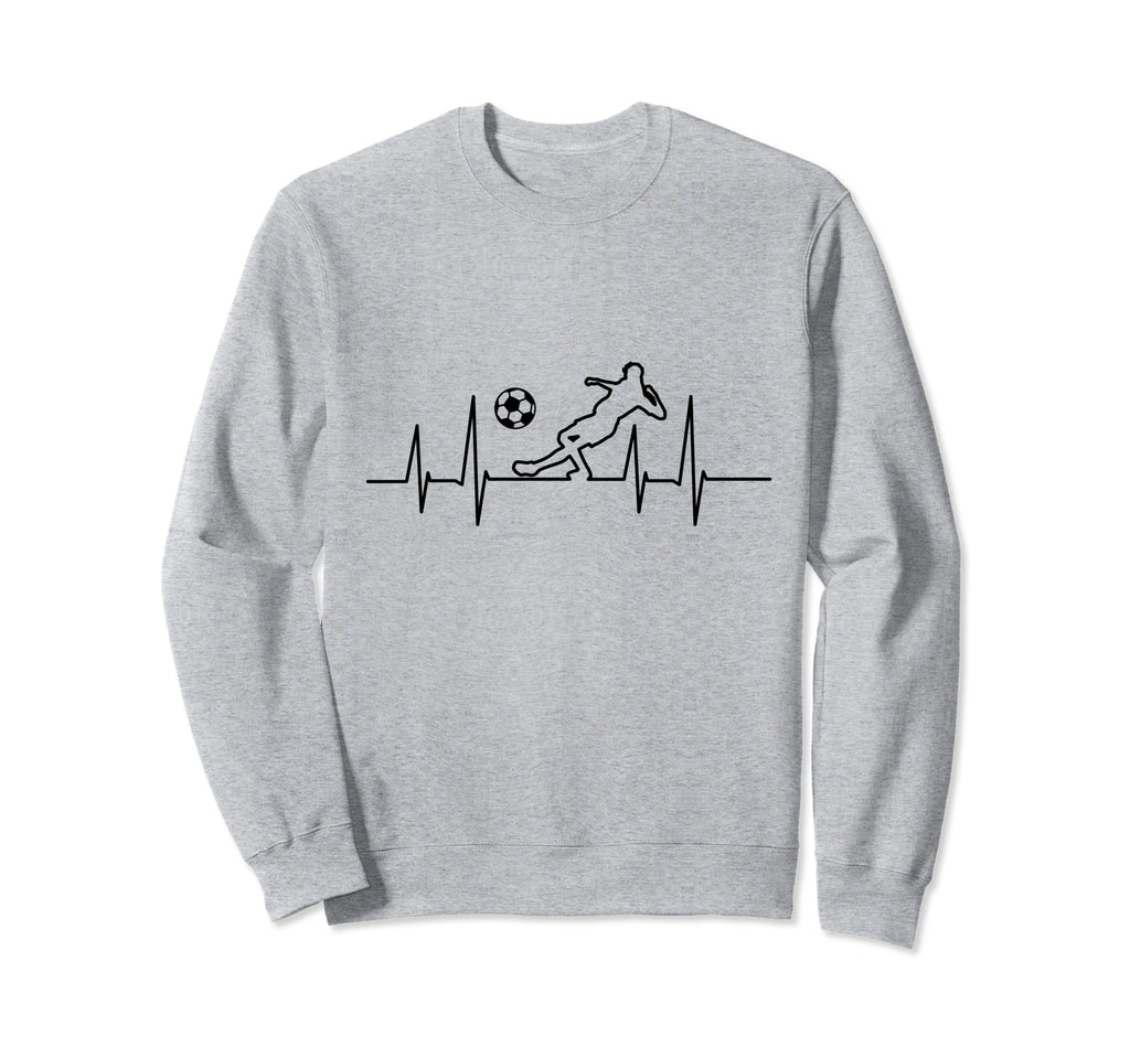 Heartbeat Soccer Sweatshirt - Casual Everyday Wear for Adults - T-Shirt, Sweatshirt, Hoodie