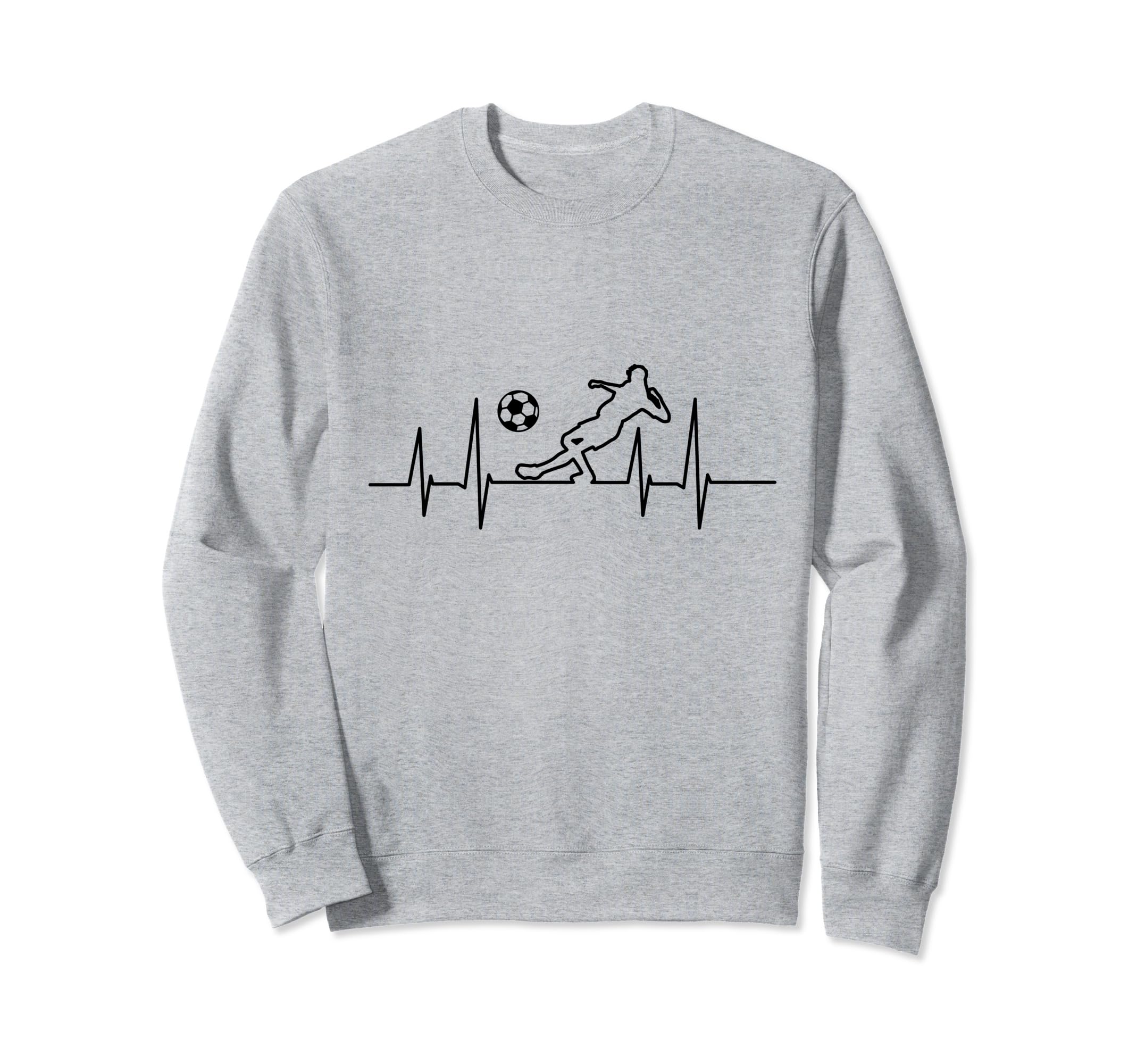Heartbeat Soccer Sweatshirt - Casual Everyday Wear for Adults - T-Shirt, Sweatshirt, Hoodie