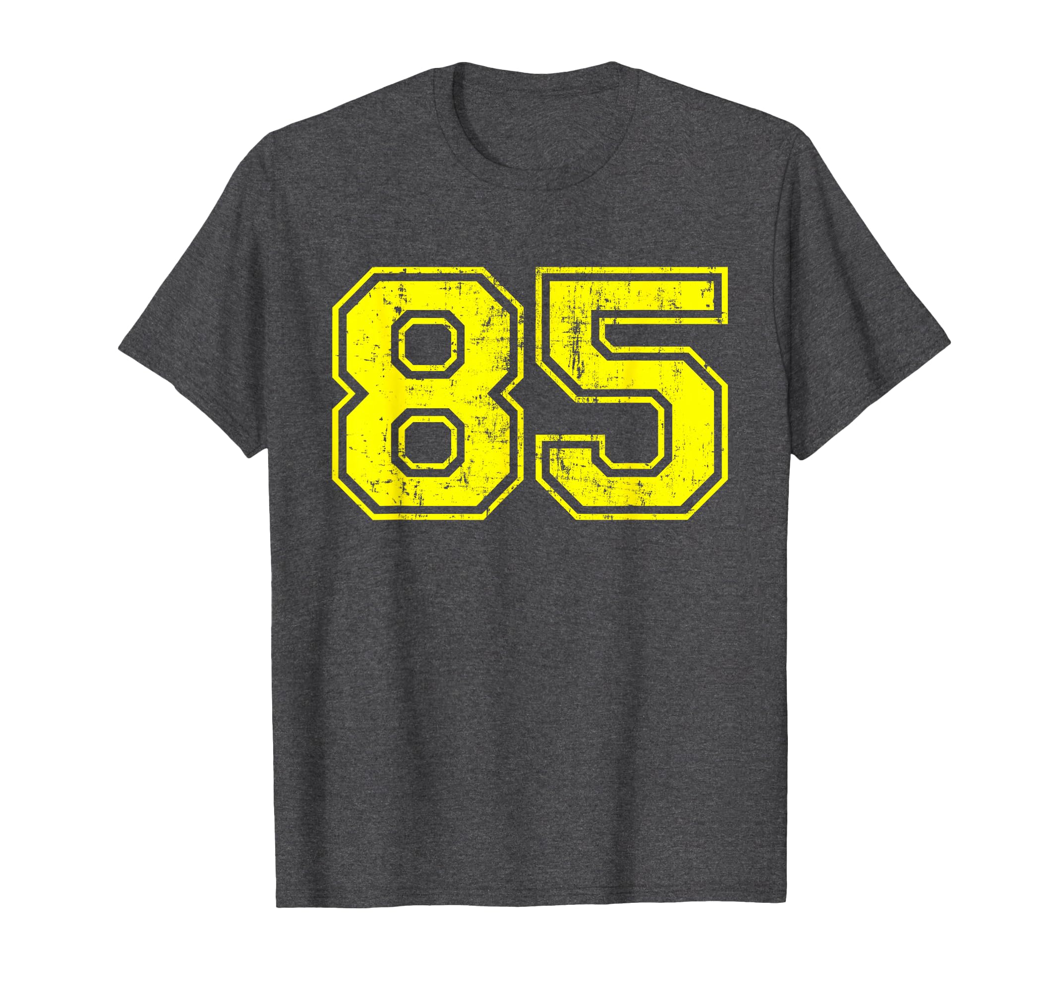 Number 85 Varsity Distressed Sport T-Shirt - Minimalist Print for Adults - T-Shirt, Sweatshirt, Hoodie