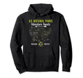 National Park 63 National Parks Map Hoodie - Graphic Print Men Women - T-Shirt, Sweatshirt, Hoodie