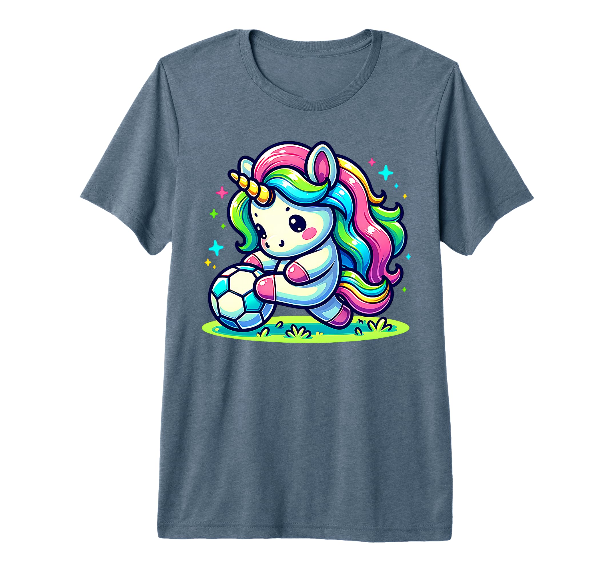 Footballer Unicorn Fans Soccer Team T-Shirt - Unique Graphic Men Women - T-Shirt, Sweatshirt, Hoodie