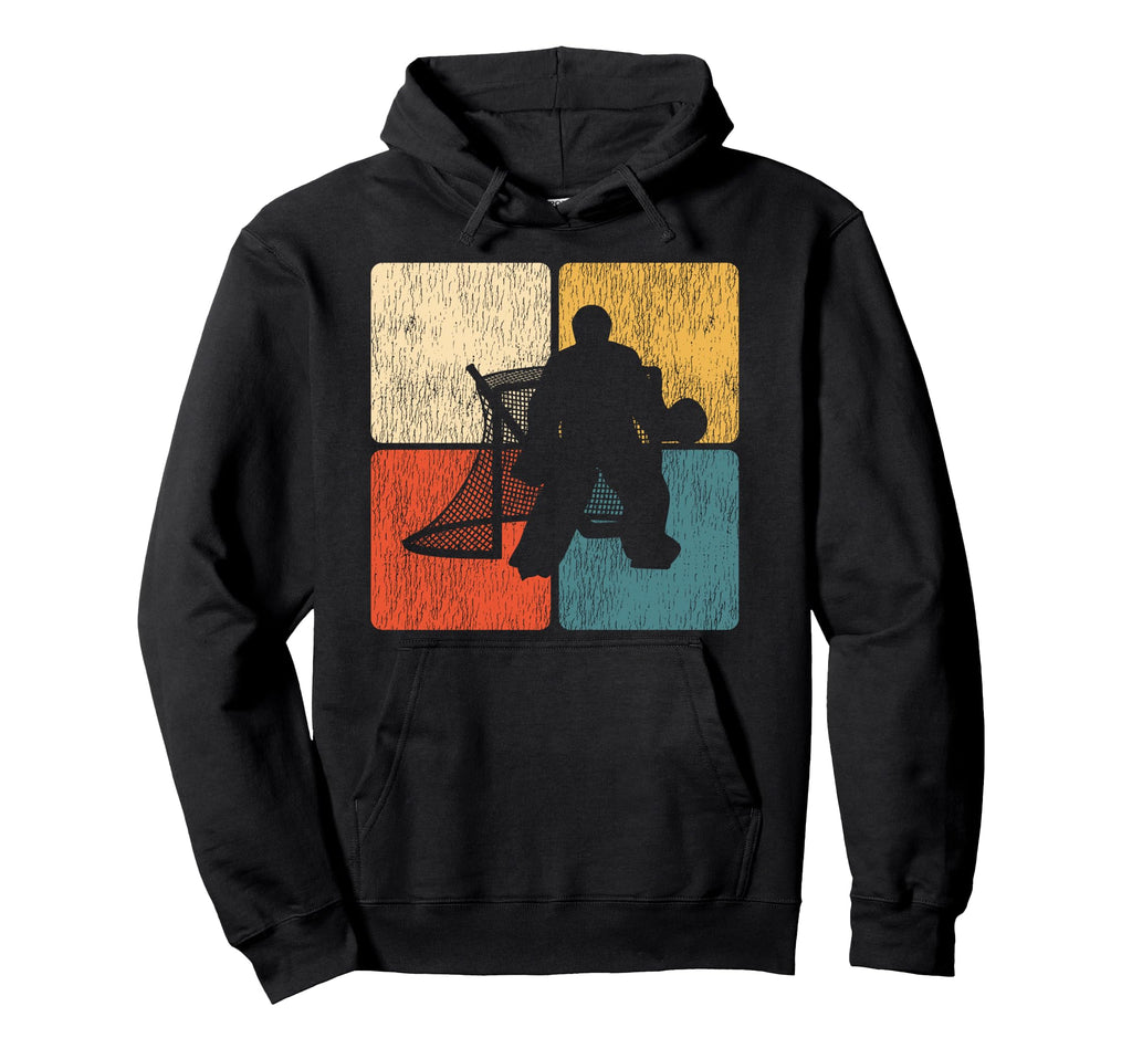 Ice Hockey Goalie Goalkeeper Hoodie - Minimalist Print Men Women - T-Shirt, Sweatshirt, Hoodie