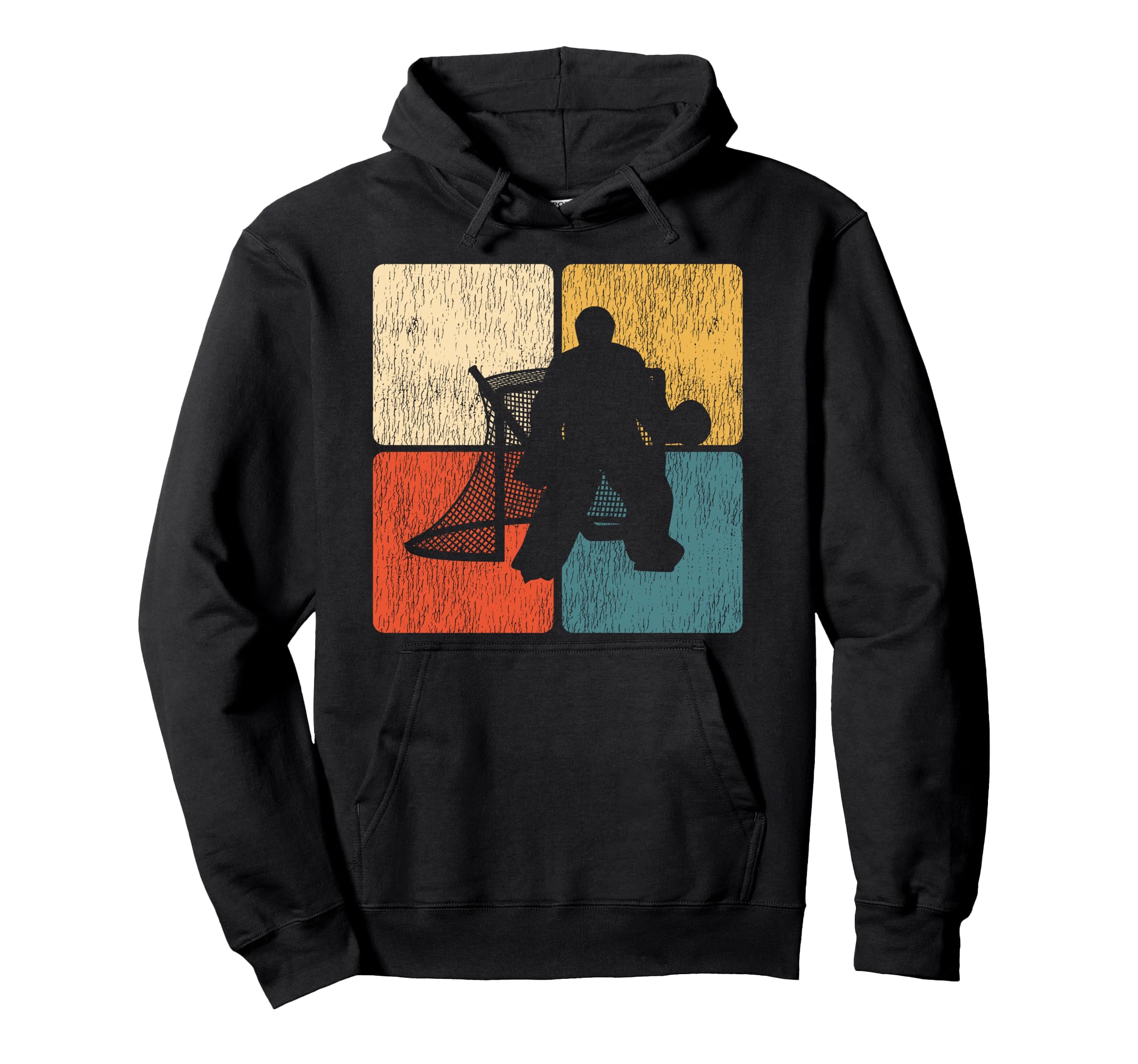 Ice Hockey Goalie Goalkeeper Hoodie - Minimalist Print Men Women - T-Shirt, Sweatshirt, Hoodie