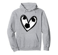 Football Soccer Heart Teen Hoodie - Streetwear Style for Adults - T-Shirt, Sweatshirt, Hoodie
