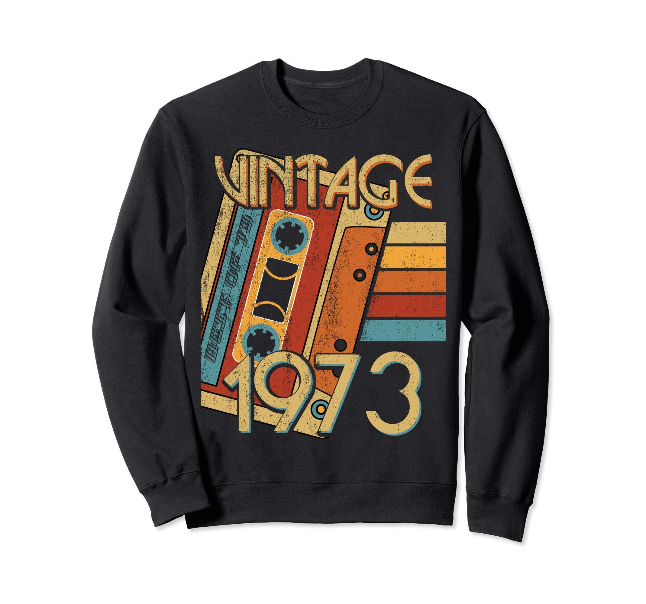 1973 Cassette Tape Sweatshirt - Casual Everyday Wear Men Women - T-Shirt, Sweatshirt, Hoodie