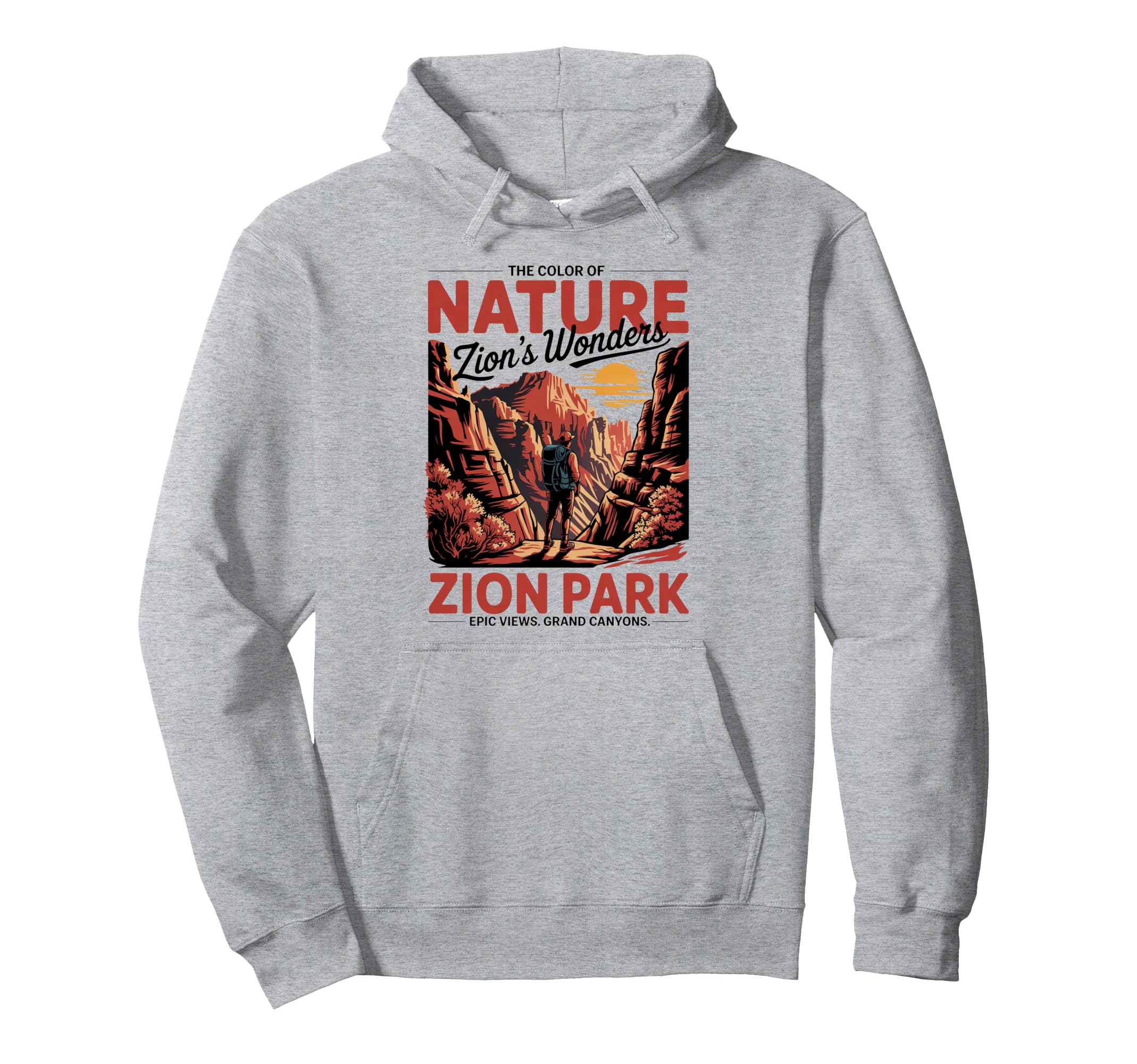 Explore Zion Heights Zion National Hoodie - Streetwear Style for Adults - T-Shirt, Sweatshirt, Hoodie