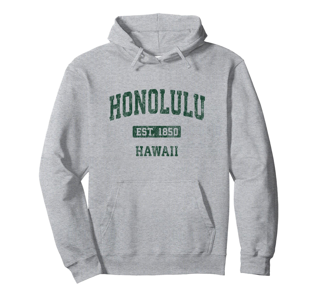 Honolulu Hawaii Hi Athletic Sports Hoodie - Aesthetic Graphic for Adults - T-Shirt, Sweatshirt, Hoodie