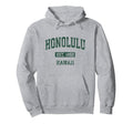 Honolulu Hawaii Hi Athletic Sports Hoodie - Casual Everyday Wear Unisex - T-Shirt, Sweatshirt, Hoodie