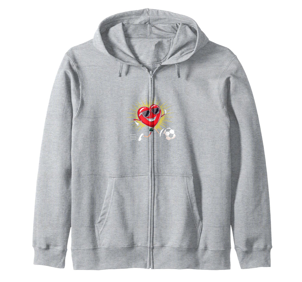 Heart Soccer Gift Hoodie - Trendy Graphic for Adults - T-Shirt, Sweatshirt, Hoodie