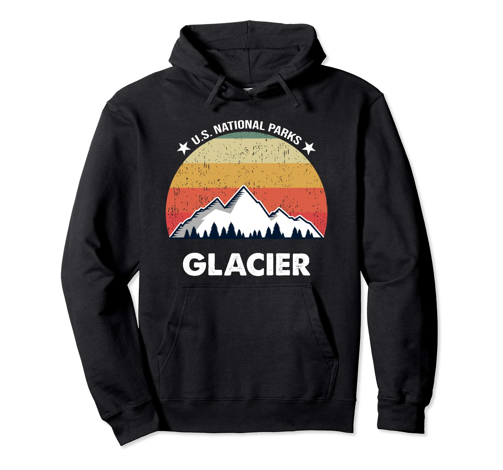 Glacier National Park Hoodie - Fun Novelty Design Unisex - T-Shirt, Sweatshirt, Hoodie