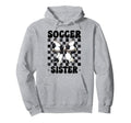 Soccer Sister Soccer Sis Coquette Bow Hoodie - Custom Art Print Men Women - T-Shirt, Sweatshirt, Hoodie