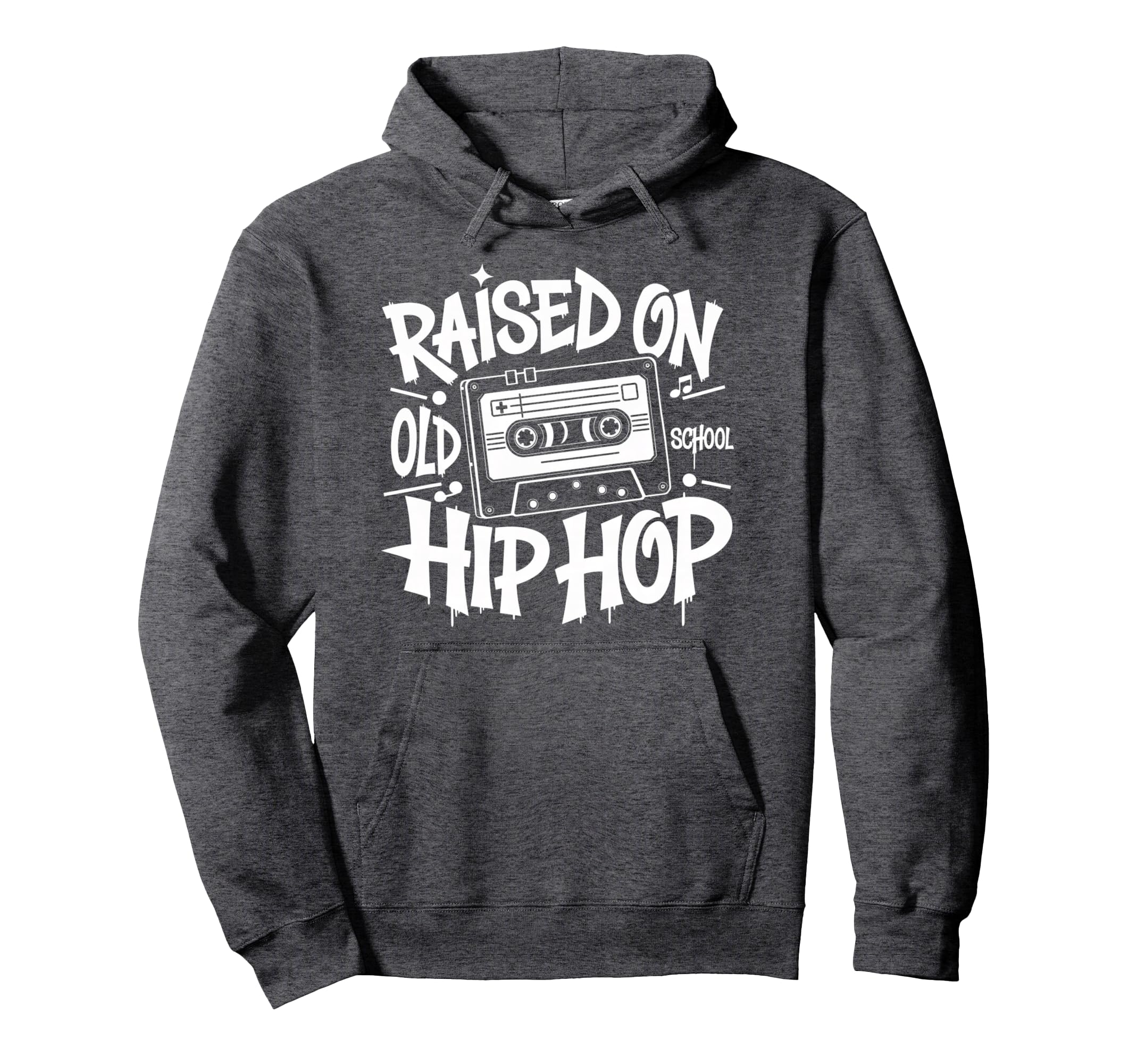 Raised Old School Hip Hop Cassette Hoodie - Unique Graphic for Adults - T-Shirt, Sweatshirt, Hoodie