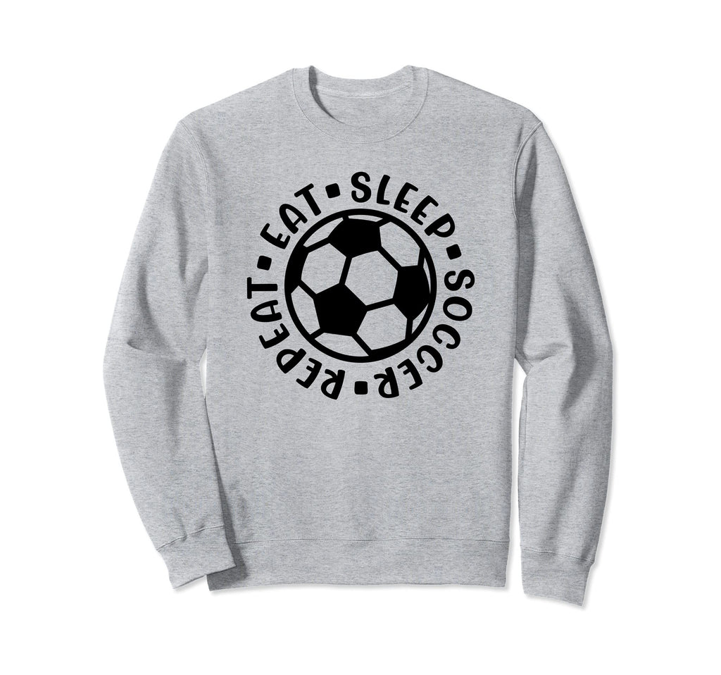 Eat Sleep Soccer Repeat Goalie Keeper Sweatshirt - Graphic Print Unisex - T-Shirt, Sweatshirt, Hoodie