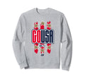 Usa National Soccer Team South Sweatshirt - Aesthetic Graphic Men Women - T-Shirt, Sweatshirt, Hoodie