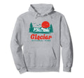 Glacier National Park Mountain Trees Hoodie - Fun Novelty Design Men Women - T-Shirt, Sweatshirt, Hoodie