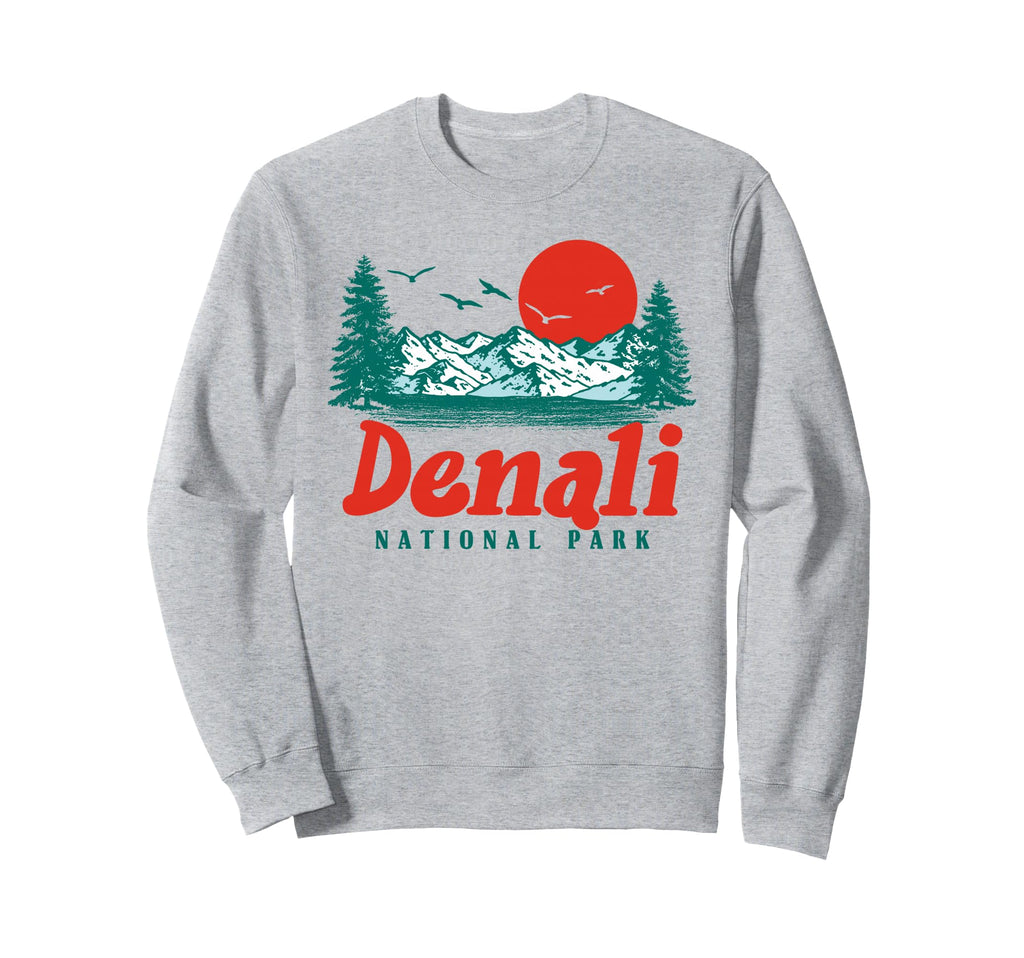 Denali National Park Mountain Sweatshirt - Custom Art Print for Adults - T-Shirt, Sweatshirt, Hoodie