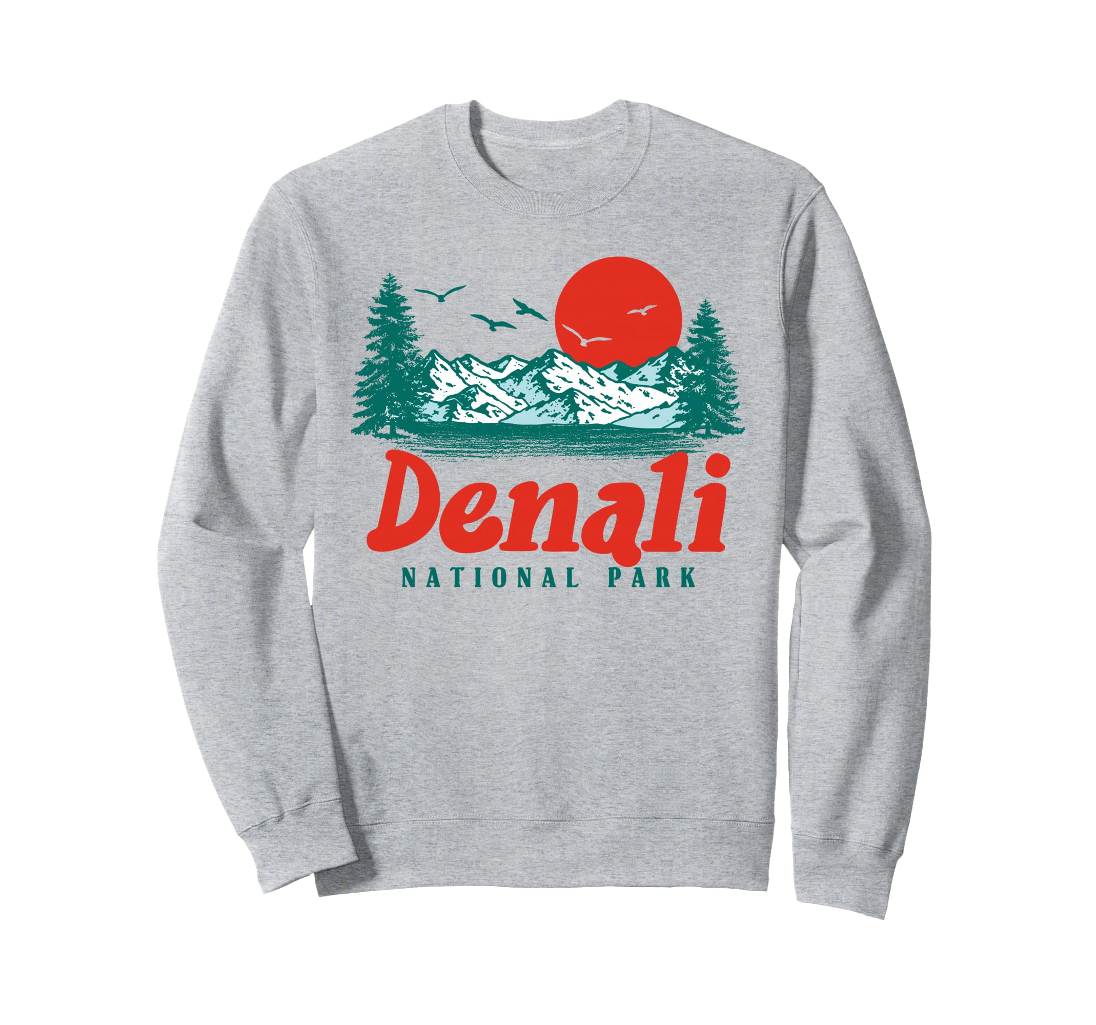 Denali National Park Mountain Sweatshirt - Custom Art Print for Adults - T-Shirt, Sweatshirt, Hoodie