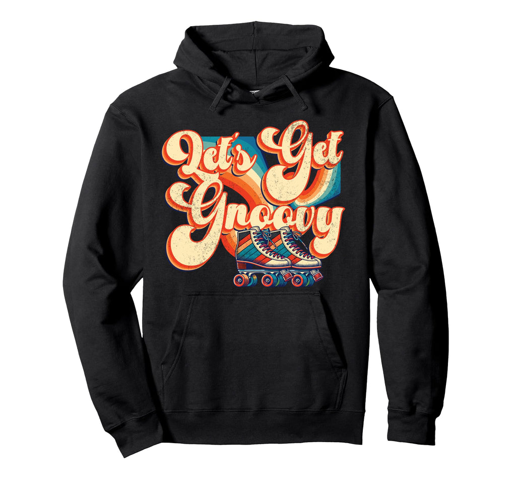 Roller Skating Skate 1970S Lets Get Hoodie - Aesthetic Graphic for Adults - T-Shirt, Sweatshirt, Hoodie