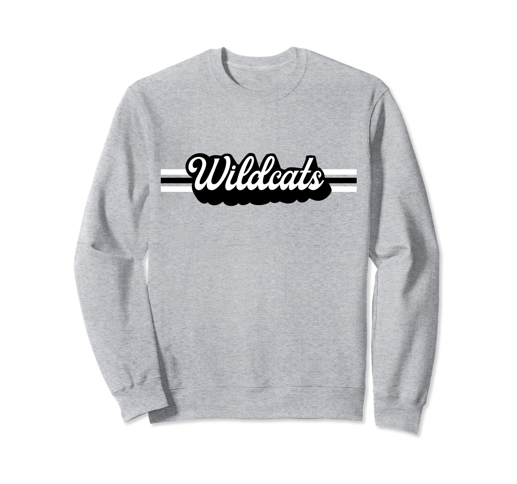 Wildcats Mascot School Spirit Sweatshirt - Casual Everyday Wear for Adults - T-Shirt, Sweatshirt, Hoodie