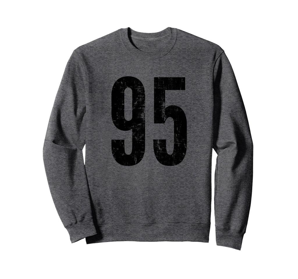 Number 95 Distressed Sport Team Sweatshirt - Graphic Print Men Women - T-Shirt, Sweatshirt, Hoodie