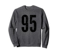 Number 95 Distressed Sport Team Sweatshirt - Graphic Print Men Women - T-Shirt, Sweatshirt, Hoodie