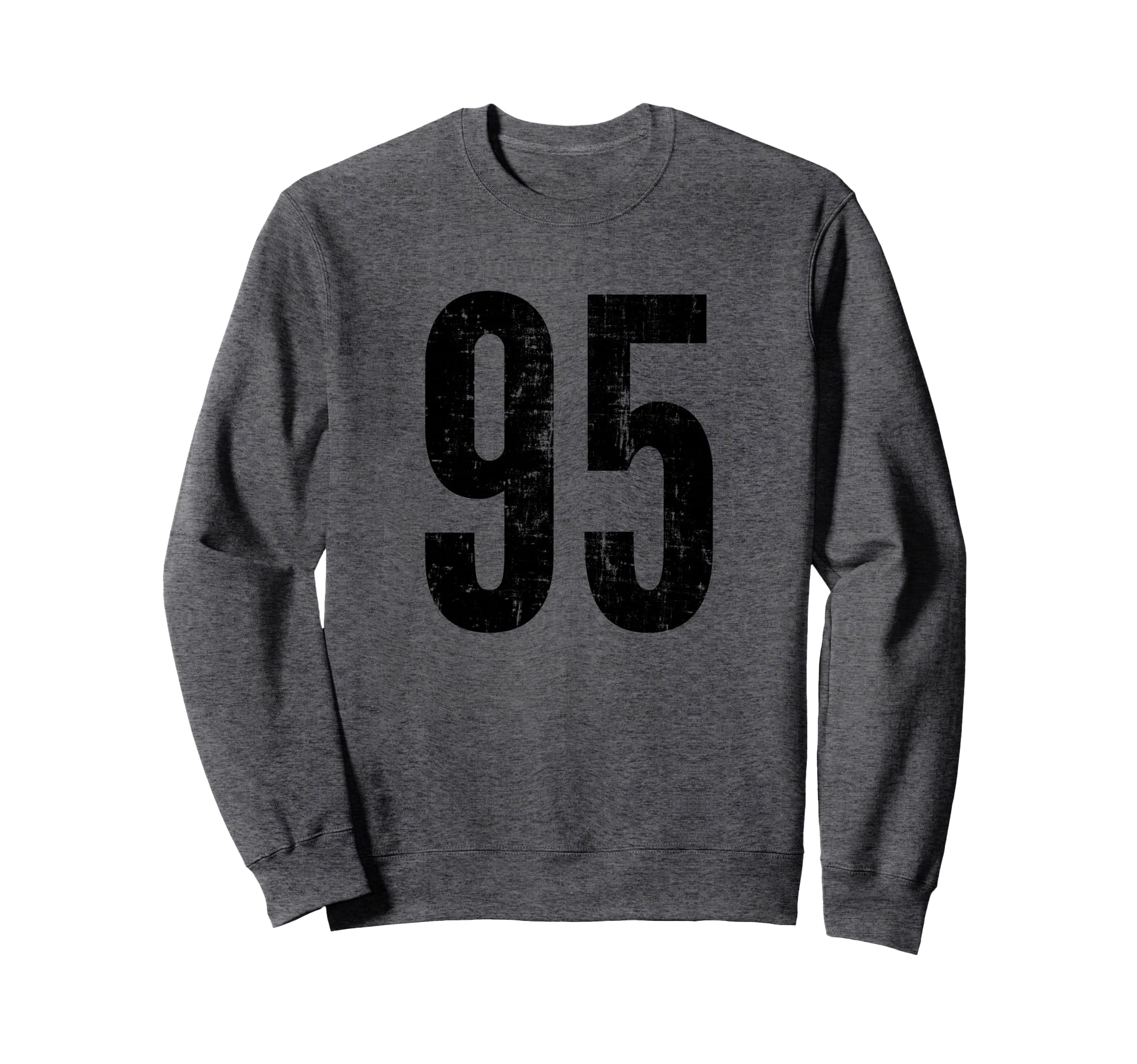 Number 95 Distressed Sport Team Sweatshirt - Graphic Print Men Women - T-Shirt, Sweatshirt, Hoodie