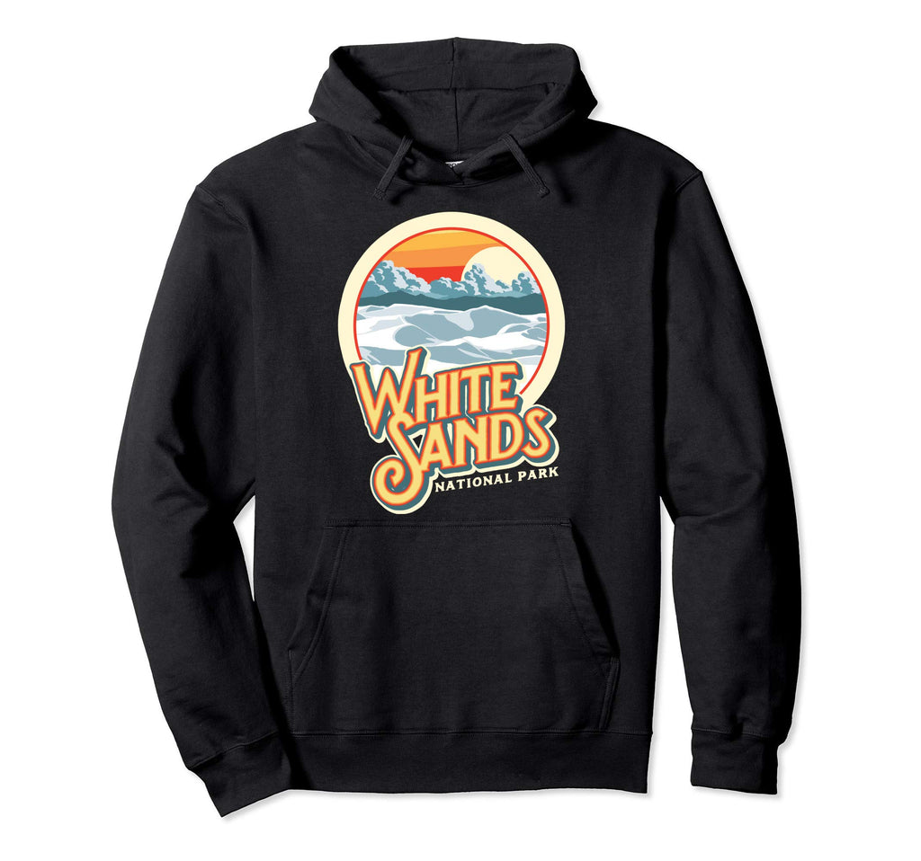 White Sand National Park Vibe Eighties Hoodie - Graphic Print for Adults - T-Shirt, Sweatshirt, Hoodie