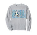 Skating Lets Roll Blue Text Sweatshirt - Streetwear Style for Adults - T-Shirt, Sweatshirt, Hoodie