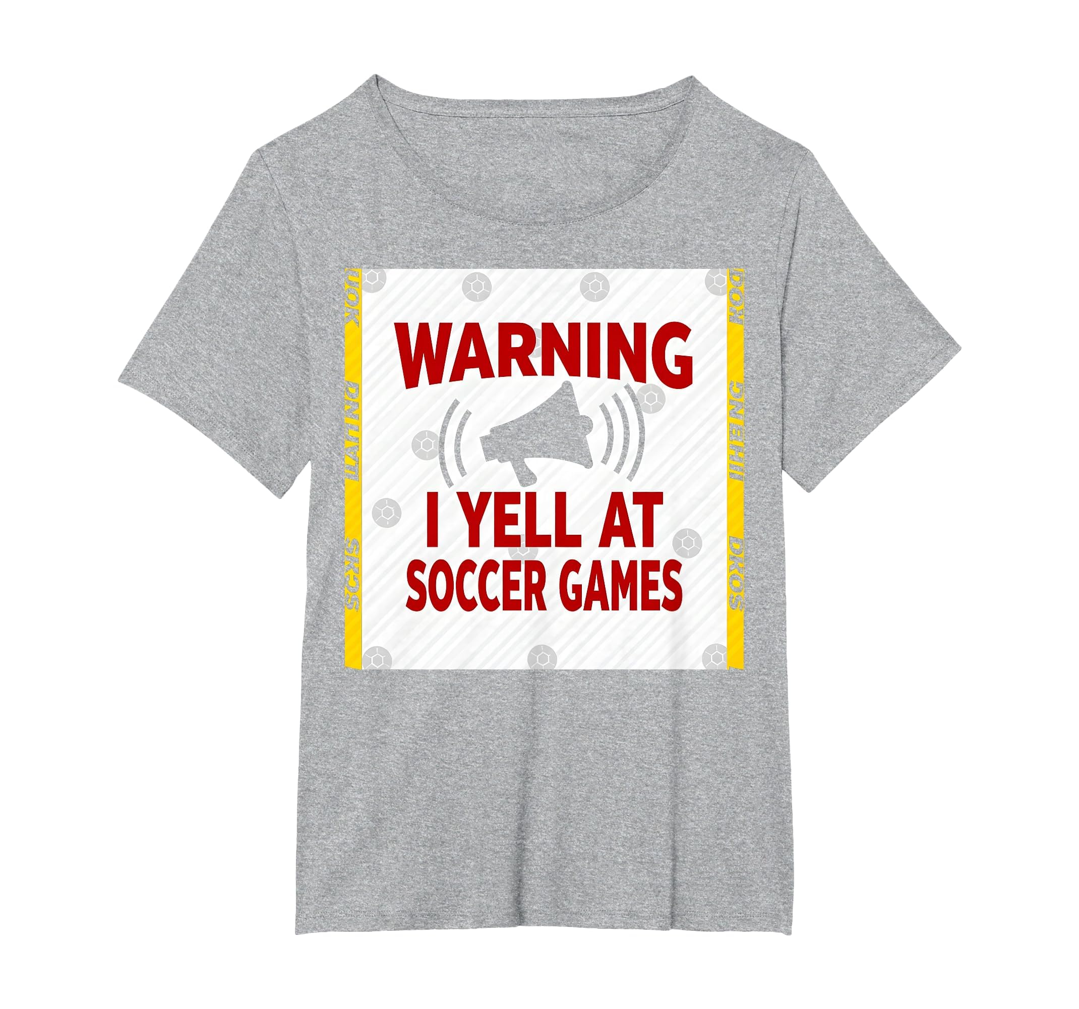 Warning I Yell Soccer Games T-Shirt - Casual Everyday Wear Unisex - T-Shirt, Sweatshirt, Hoodie