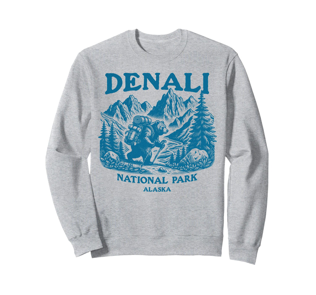 Wildlife And Denali National Sweatshirt - Fun Novelty Design Men Women - T-Shirt, Sweatshirt, Hoodie