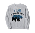 Zion National Park Utah Grizzly Bear Sweatshirt - Unique Graphic Men Women - T-Shirt, Sweatshirt, Hoodie
