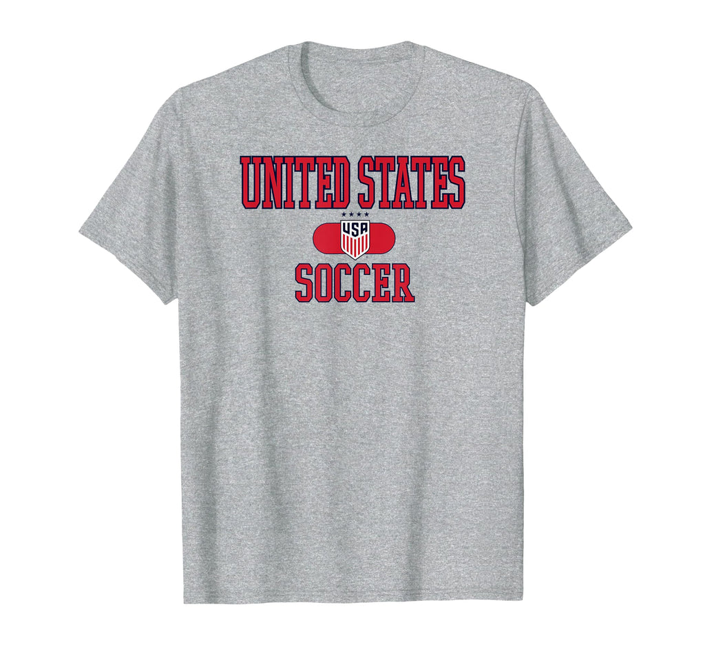 United States Soccer Varsity Gray Uswnt T-Shirt - Graphic Print for Adults - T-Shirt, Sweatshirt, Hoodie