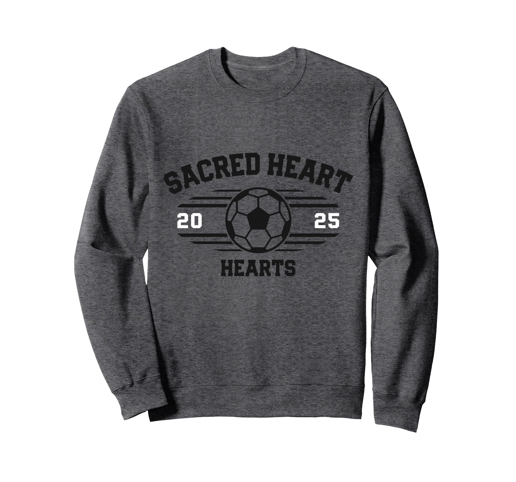 Sacred Heart Hearts Soccer Ball Sweatshirt - Aesthetic Graphic Men Women - T-Shirt, Sweatshirt, Hoodie