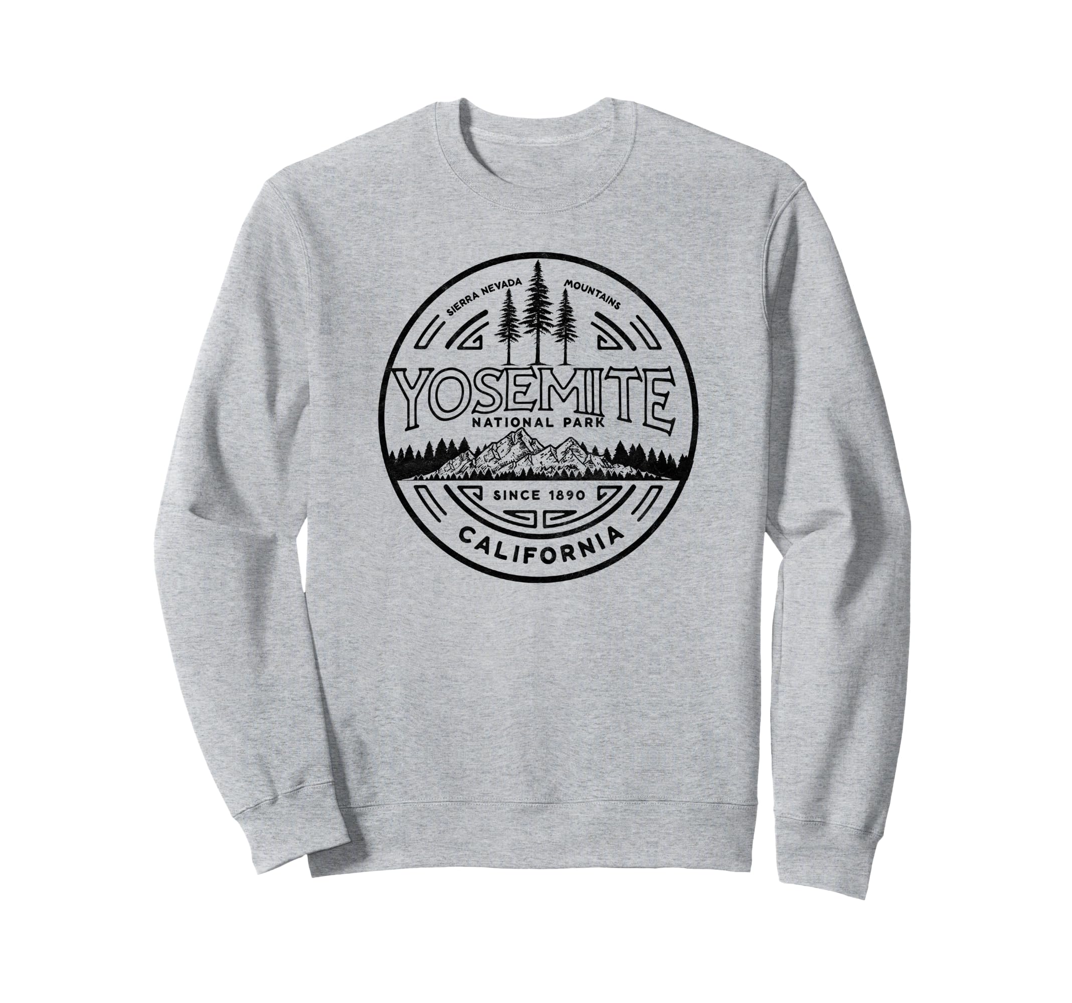 Yosemite National Park Distressed Sweatshirt - Graphic Print Men Women - T-Shirt, Sweatshirt, Hoodie