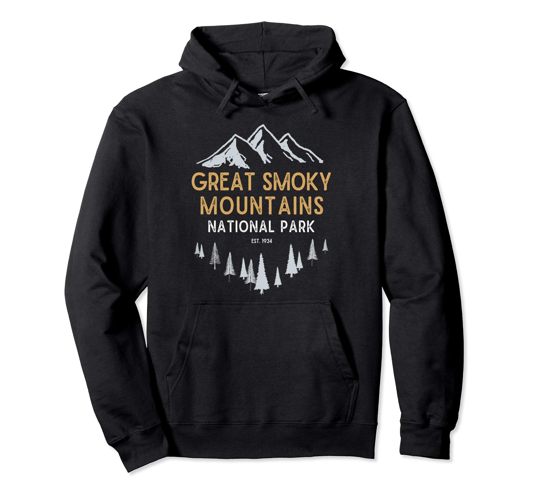 Great Smoky Mountains National Park Est 1934 Hoodie - Graphic Print Unisex - T-Shirt, Sweatshirt, Hoodie